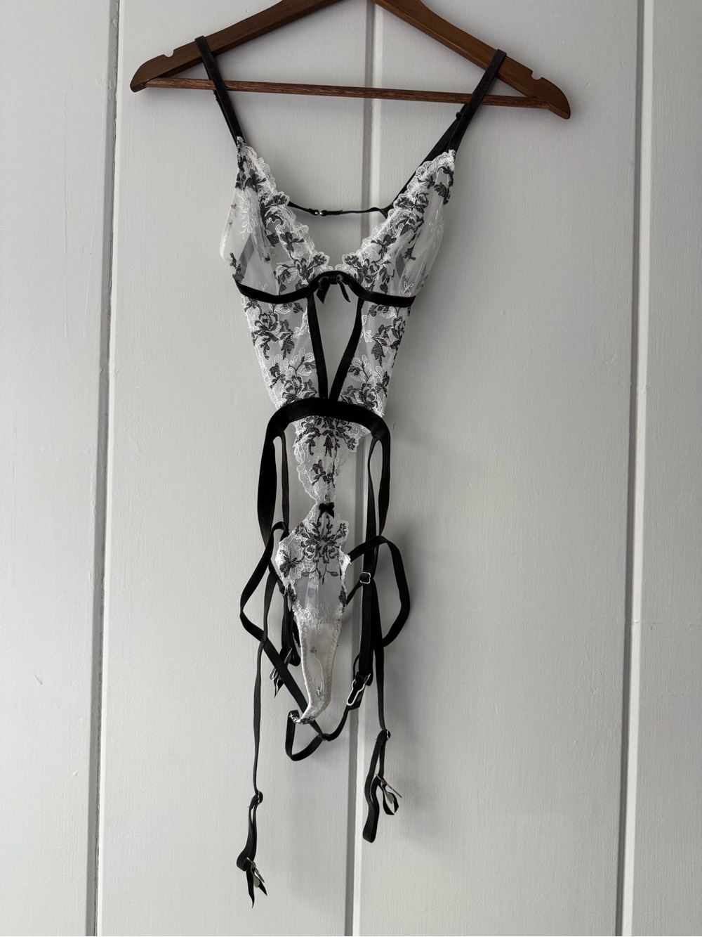 VS Tuxedo Bodysuit in Black & White